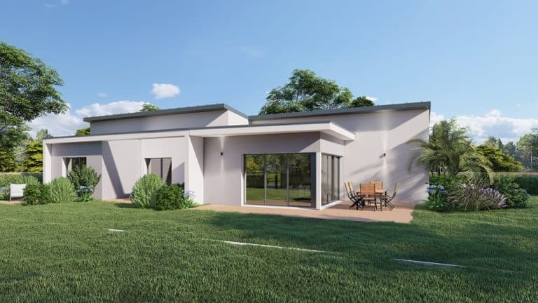 Construction maison plain pied-Moderne-Vannes-56-Be Home